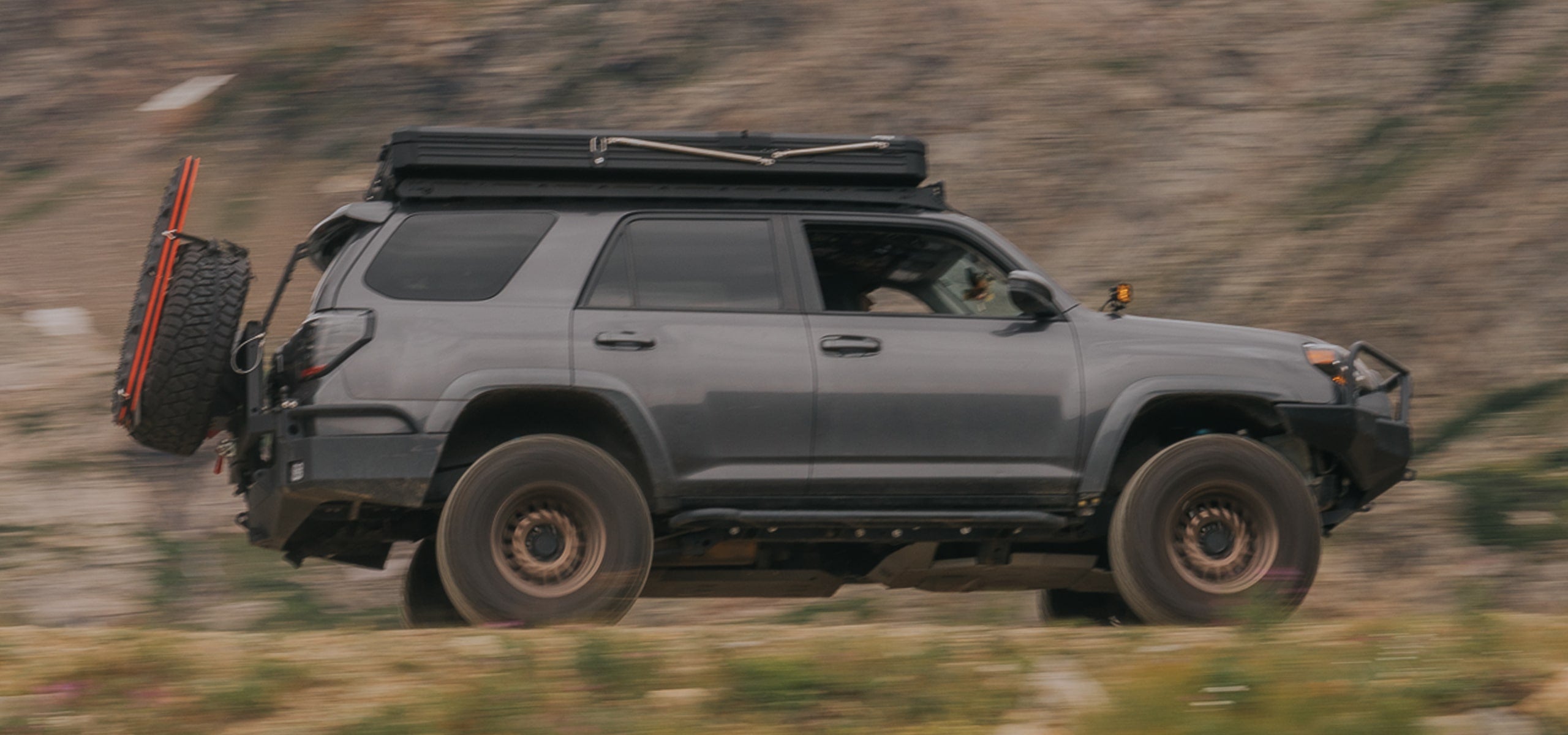 SUV riding off road