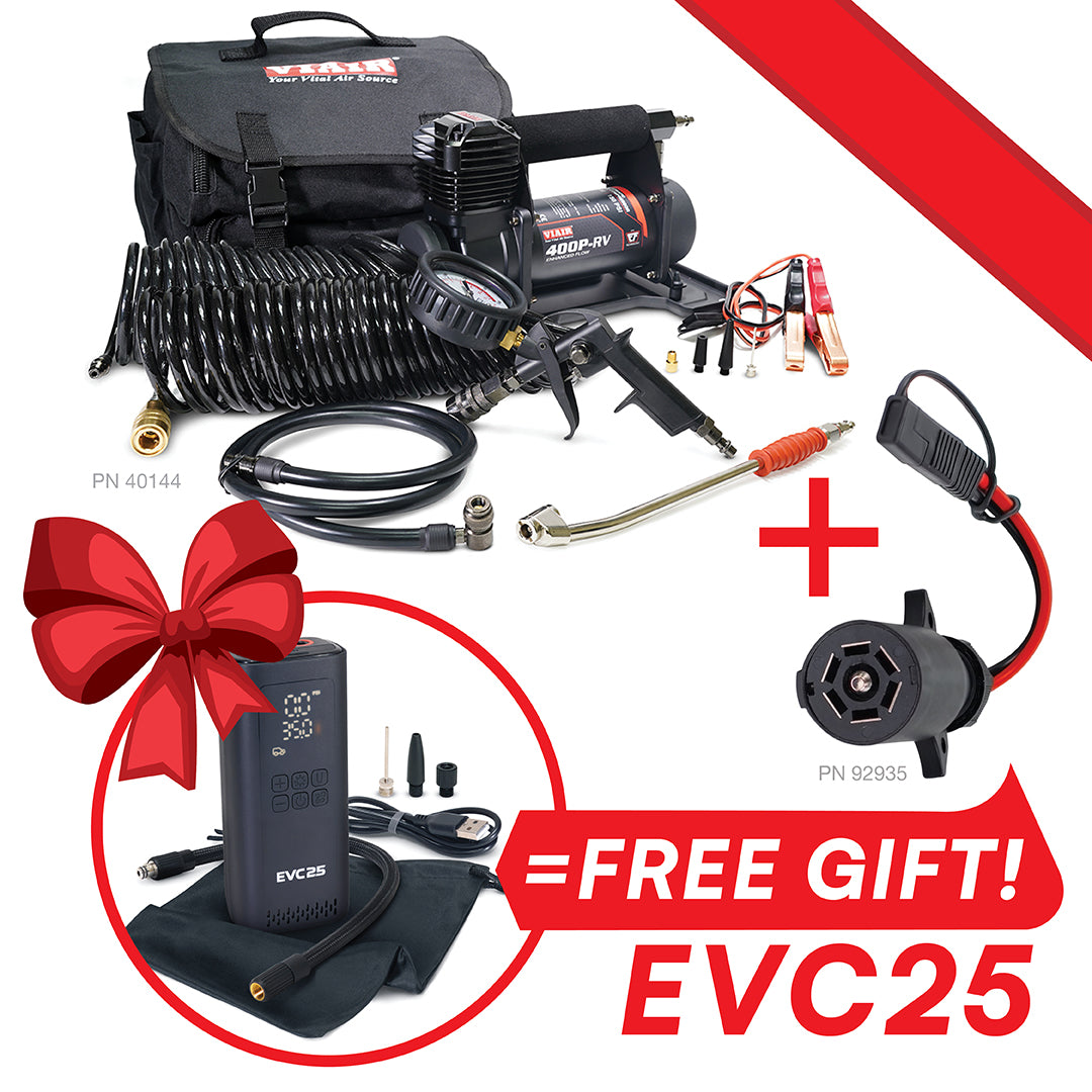 SAVE when you purchase 400P-RV EF Auto Portable Compressor + 7-Way Power Access Connector & Receive a FREE EVC25 (a $101.70 Value!)