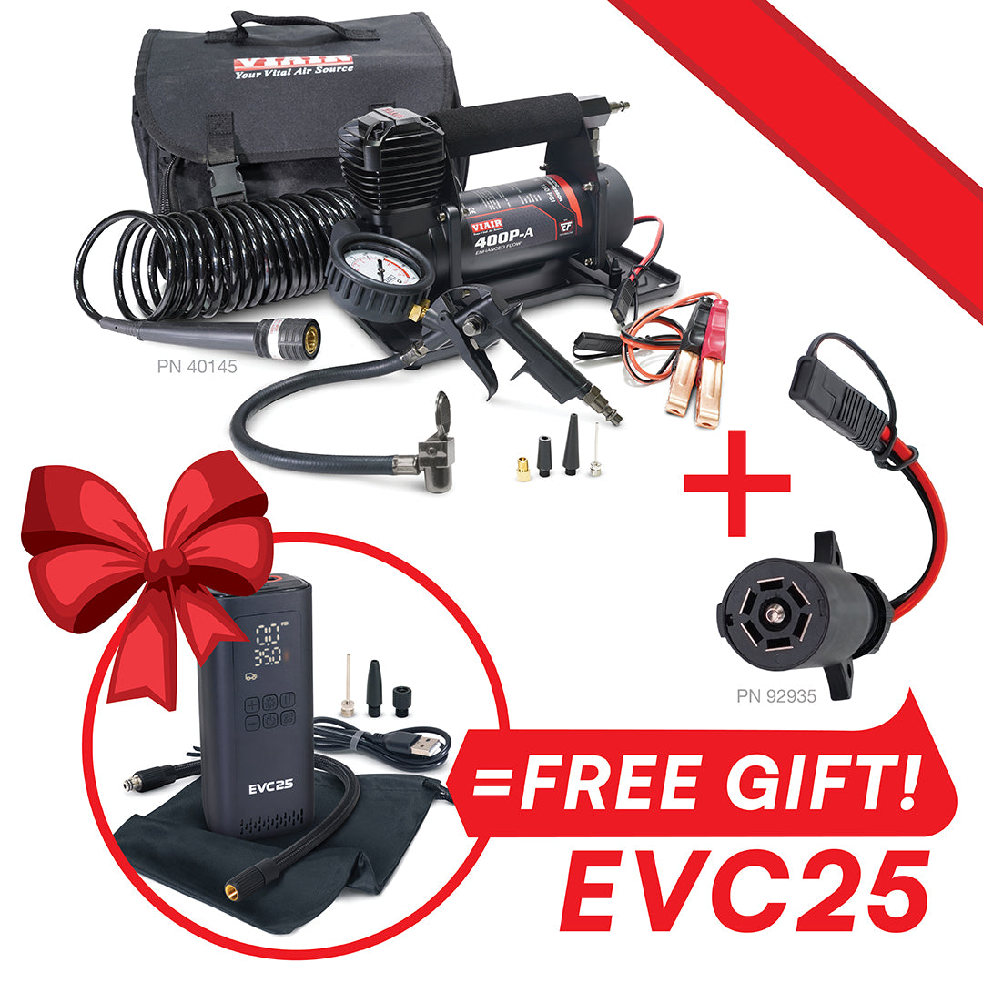 SAVE when you purchase 400P EF Auto Portable Compressor + 7-Way Power Access Connector & Receive a FREE EVC25 (a $97.45 Value!)