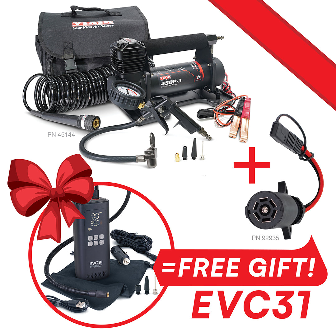 SAVE when you purchase 450P EF Auto Portable Compressor + 7-Way Power Access Connector & Receive a FREE EVC31 (a $122.45 Value!)